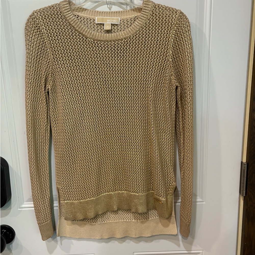 Women's genuine MK  Gold Sweater